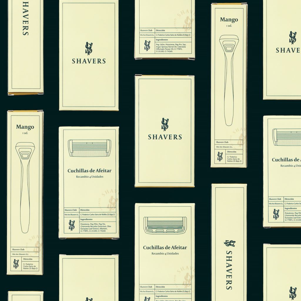 Shavers brand packaging