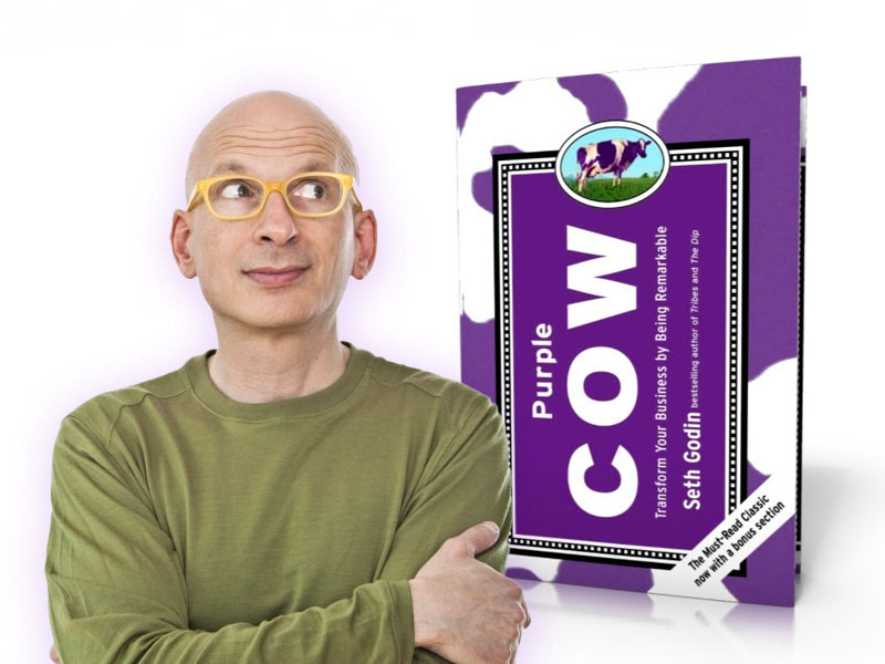 Seth Godin and his book "Purple Cow"