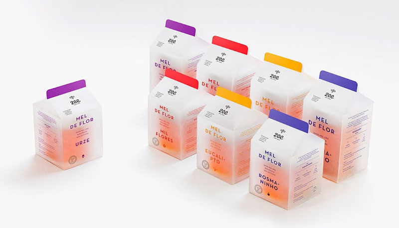 A product with translucent packaging.